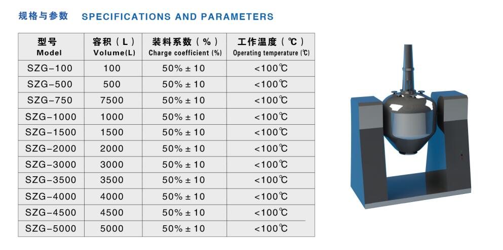 搪玻璃四合一雙錐回傳真空干燥機